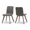 Baxton Studio Sugar Dark Grey Upholstered Walnut Finishing Dining Chair, PK2 123-6796 - alternate 4